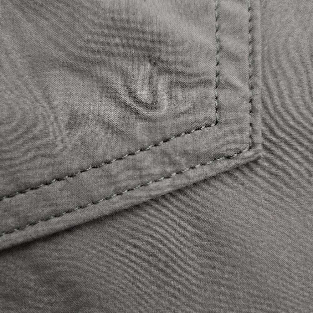 Eddie Bauer Polar Fleece Plaid Lined Pants Gray Straight Leg Petite 14P - Picture 6 of 9